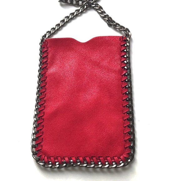 Perfect Unique Cranberry Mini Cross Body Bag Gun metal tone chain - Picture 6 of 8
